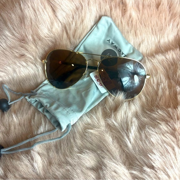 Zacway Aviator‎ Metal Spring Hinges Polarized Sunglasses